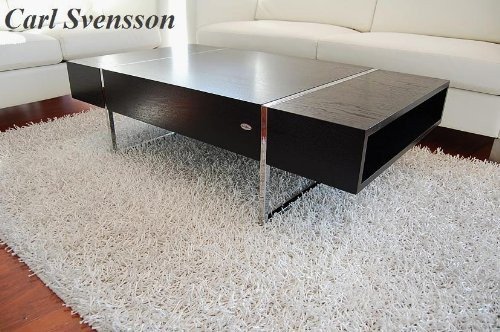 DESIGN COUCHTISCH Tisch N-111 schwarz Chrom Carl Svensson