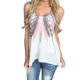 Damen Bluse, iHee Damen Sommer Mode Feather Sleeveless Printed Weste Shirt Bluse Casual Tank Tops T-Shirt