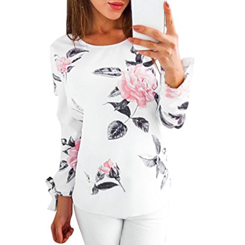 Damen Mode Baumwolle Blusen Lose Elegant T Shirt V-Ausschnitt Slim Fit Blusenshirt Plus size Blumenmuster Baumwolle Bluse Festliche blusen Casual Unregelmäßige Tops