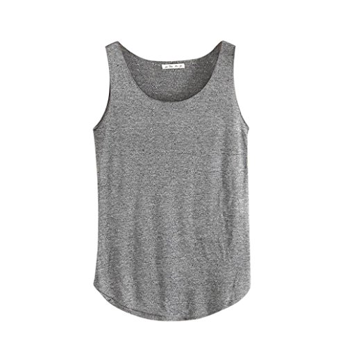 Damen Sport Tank Top, Hffan Sommer Rundhals Lose Singletts Weste Quick Dry, Dehnbar und Atmungsaktiv, Ladies Loose Burnout Tanktop Shirt Tops Tank-Ärmellos