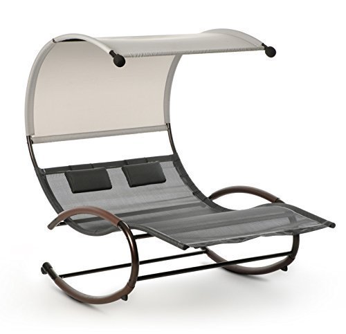 Design Schaukelliege Sonnenliege Garten Liege Relaxliege Lounge Doppelliege Bett Sonneninsel