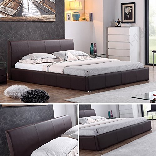 Designer Polsterbett Bett MONACO Doppelbett 3 Farben & 3 Größen zur Auswahl