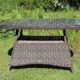 Destiny Gartentisch Loungetisch Casa Vintage Braun Tisch Polyrattan 120 x 75 cm