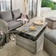 Destiny Lounge Jersey II Grau Gartenmöbelset Loungeset 4teilig Sitzgruppe Polyrattan