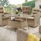 Destiny Loungegruppe Merano Pearl Shell Vario Loungeset Sofaset Lounge Möbelset