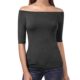 EA Selection Damen T-Shirt Schulterfrei Carmen-Shirt Bluse Tops