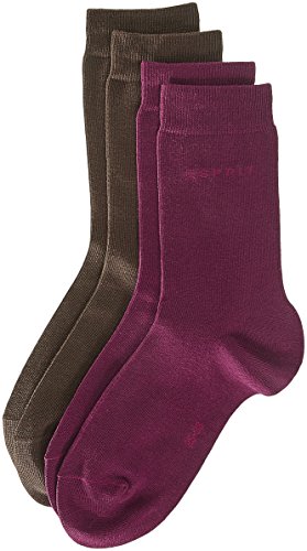 ESPRIT Damen Socken Doppelpack uni