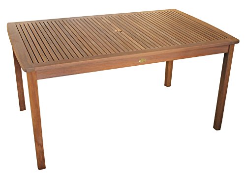 Echt Teak Tisch Gartentisch Teaktisch geölt 150 x 90 x 75 cm