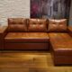 Echtleder Ecksofa "Mallorca Pik" 245 x 170cm Sofa Couch mit Bettfunktion und Bettkasten Echt Leder Eck Couch