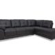 Ecksofa CATIE in schwarz Couch Sofa Couchgarnitur