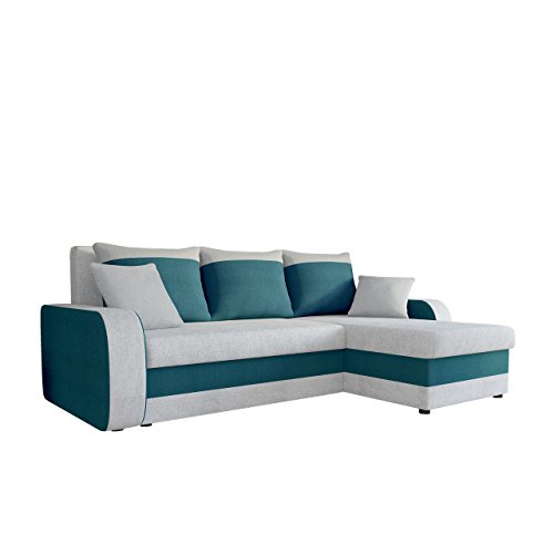 Ecksofa Kristofer Lux, Eckcouch Couch! mit Schlaffunktion, zwei Bettkasten, Farbauswahl, Wohnlandschaft! Bettfunktion! Design L-Form Sofa! Seite Universal!