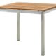 Edelstahl Teak Gartentisch 90x90 cm Holztisch Esstisch Tisch massive Ausführung A-Grade Teakholz KUBA Modell: KUBA von AS-S
