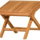 Eleganter Fußhocker aus der Premium-Serie "Brighton" gefertigt aus Teakholz 49x42 cm/ Beistelltisch/ Teak-Tisch/Gartenfußhocker/ Gartenmöbel/ Holztisch/ Gartentisch/ Esstisch/ massiv/ Gartenbeistelltisch/ Premium-Qualität