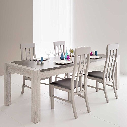 Essgruppe in Grau modern (5-teilig) Pharao24