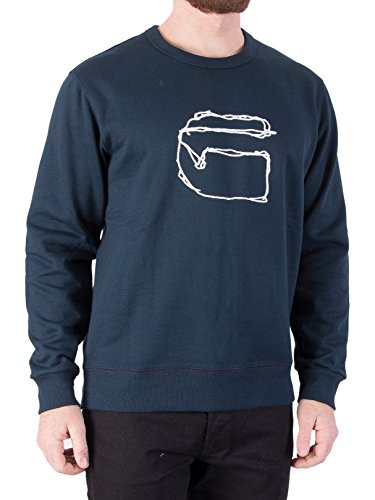 G-Star Herren Monthon Sweatshirt, Blau