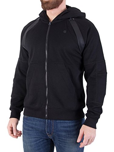 G-Star Herren Rackam Zip Hoodie, Schwarz