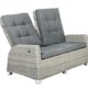 Gartenmöbel Polyrattan Loungesofa Gartensofa BARCELONA 2-Sitzer