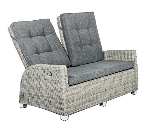 Gartenmöbel Polyrattan Loungesofa Gartensofa BARCELONA 2-Sitzer