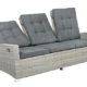 Gartenmöbel Polyrattan Loungesofa Gartensofa BARCELONA 3-Sitzer