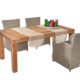 Gartentisch aus Akazien-Holz 180 cm breit ist wetterfest und ein Highlight für ihre Terasse oder Balkon