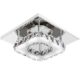 Goeco kristall deckenlampe modern deckenleuchte LED Leuchter edelstahl für Schlafzimmer,Wohnzimmer,12W