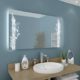 Grow2 F135L2V Badspiegel mit Beleuchtung: Design Spiegel für Badezimmer, beleuchtet mit LED-Licht, modern, 10 verschiedene Größen