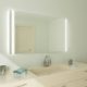 Hannah M04L2V Badspiegel mit Beleuchtung: Design Spiegel für Badezimmer, beleuchtet mit LED-Licht, modern, 40 verschiedene Größen