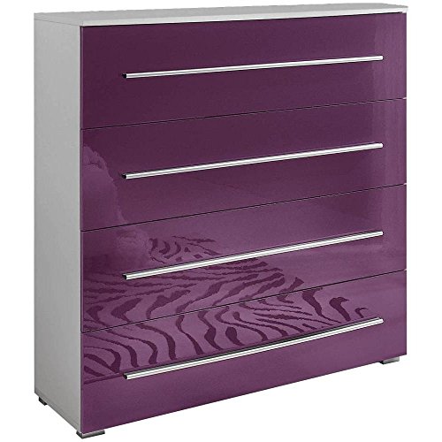 JUSTyou VERONA 4S Kommode Sideboard Wohnzimmerschrank (HxBxT): 100x100x41 cm große Farbauswahl