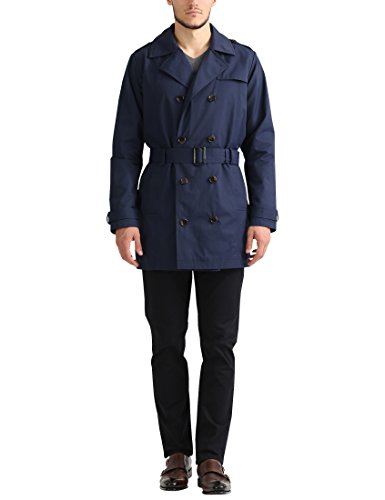 James Tyler Herren Trenchcoat mit Gürtel