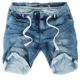 Jogg Jeans Shorts Herren Sublevel Kurze Hose Denim Sommer Jogger Bermuda Chino