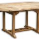 KMH®, Ausziehbarer Teak Gartentisch (120 - 180 x 100cm) (#102111)