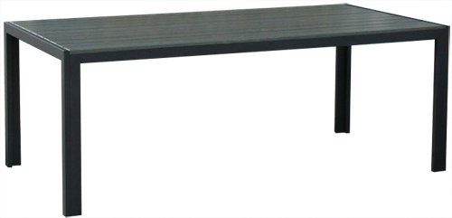 KMH®, Dunkelgrauer Holzimitat-Tisch *Tuco* 205 x 90 cm (#106100)