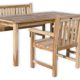 KMH®, Teak Gartensitzgruppe "Classic" mit 180 cm langem Tisch für 6 Personen (#102204)