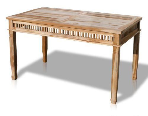 KMH®, Teak Gartentisch "Colonial" 140 x 80 cm (#102055)