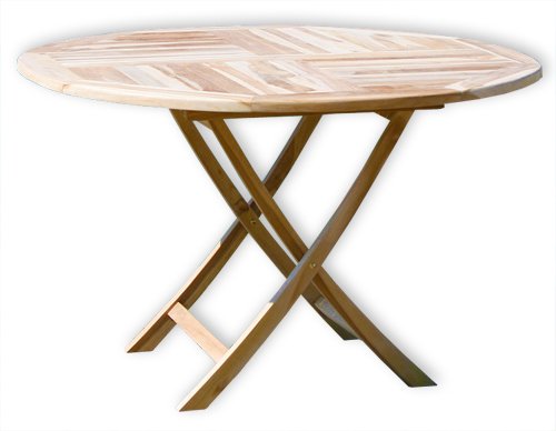 KMH®, Teak Klapptisch rund 120 cm (#102114)