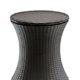 Keter 17194548 CoolBar, Café und Loungetisch, Keter Rattan-Optik, braun, 50 x 50,5 x 41,6 cm