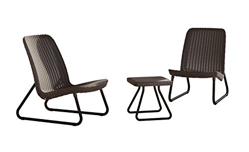 Keter Lounge Set Rio, Rattanoptik, Kunststoff