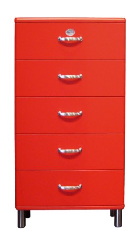 Kommode Malibu 5115 60 x 111 cm in rot Sideboard von Tenzo