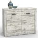 Kommode Sideboard Anrichte RAY, Shabby Chic Vintage Look, 110 cm breit mit 2 Türen