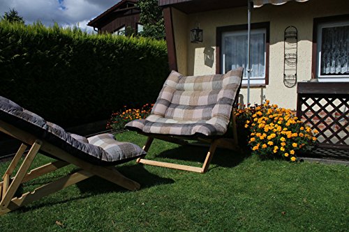 Liegesessel – auch in XXL Ausführung - stabiler relax Liegestuhl mit hohem Sitz und Liegekomfort