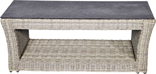 Loungetisch Garten Tisch Kaffeetisch AURA Spraystone Tischplatte 115x58x44,5cm