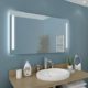 M36 M318L2V Badspiegel mit Beleuchtung: Design Spiegel für Badezimmer, beleuchtet mit LED-Licht, modern, 90 verschiedene Größen
