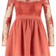 MISSGUIDED PLUS Damen Cocktail dress / Party dress - mauve GR .52