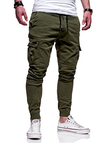 MT Styles Herren Cargo Chinohose Jogger Hose JN-3839