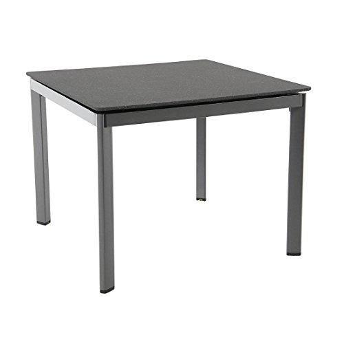 MWH Tisch 95 x 95 cm Aluminium Gartentisch Balkontisch Beistelltisch