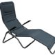 Meerweh Aluminium Gartenliege Bäderliege Sonnenliege Saunaliege, Anthrazit, 137,5 x 71 x 105 cm