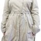 Nächsten beige Button Up Baumwolle Gürtel Mac Coat – Größe UK 12