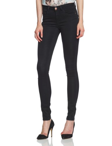 ONLY Damen Jeans 15077793/REG SOFT ULTIMATE BLACK NOOS Skinny Slim Fit (Röhre) Normaler Bund