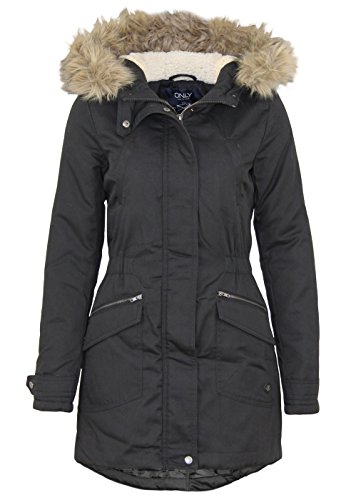 Only Damen Parka Winterjacke Kurzmantel Wintermantel