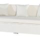 Outflexx 3-Sitzer Sofa, inklusive Polster und Kissenbox funktion, Polyrattan, Weiß, 1085 x 68 x 20 cm